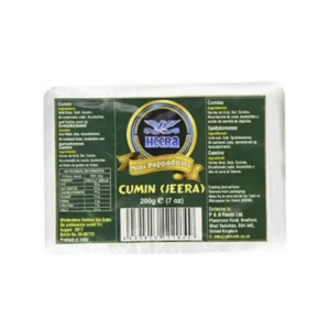 Heera Mini Papad - Jeera 10X200G