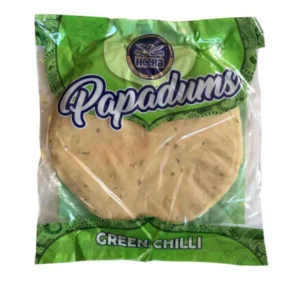 Heera Mini Papad Green Chilli  10 x 200 g