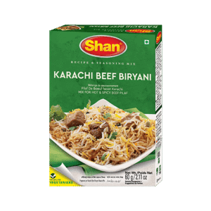 Shan Karachi Beef Biryani Masala 12x60g