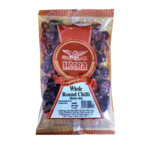 Heera Whole Round Chillies Ex Hot 6X200g